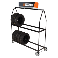 Mobile tyre display rack